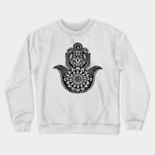 Skull King Hamsa Hand Crewneck Sweatshirt